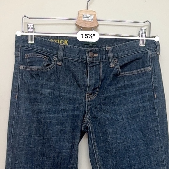 J.Crew Matchstick Stretch Jeans Women’s Size 28S Dark Wash Straight Leg - Picture 3 of 10